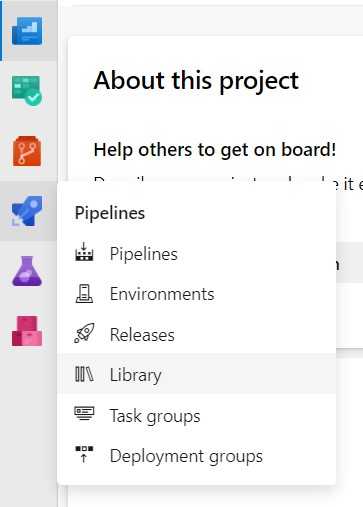 Azure pipelines library